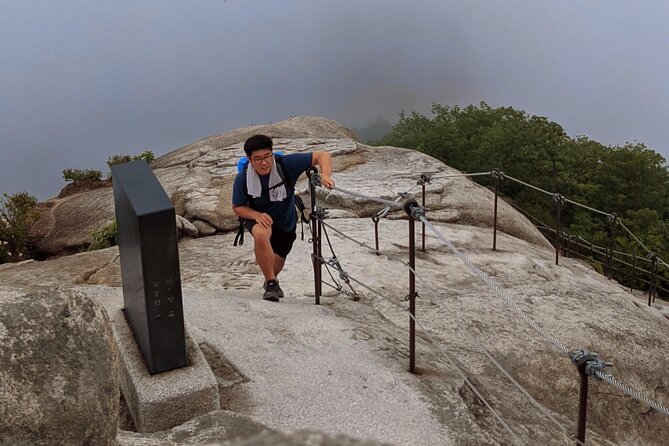 Bukhansan National Park- The Summit Course - Going Down: The Part People Forget, but You Get Help