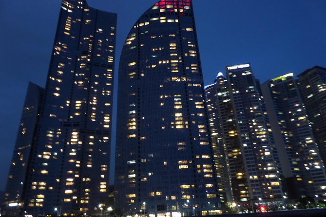 Busan by Night - Busan Cinema Center: the Big Roof under night LEDs