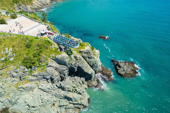 Busan Coastal Charm & Culture: Gamcheon Village & opt Sky Capsule - Oryukdo Skywalk Glass-Floor Views in About 30 Minutes