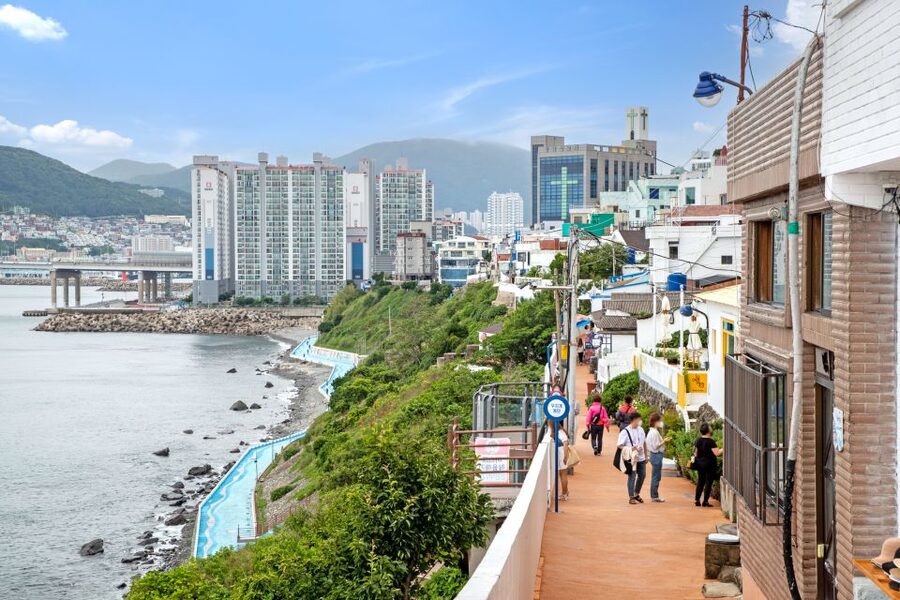 Busan: Coastal Wonders & Cultural Gems Tour opt. Sky Capsule - Huinnyeoul Munhwa Maul: Art and History on a Cliffside Course