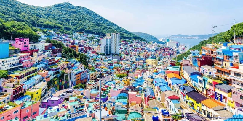 Busan: Day Trip with Gamcheon Culture Village and Sky Walk - Gamcheon Culture Village: graffiti streets, sculptures, and angles worth repeating