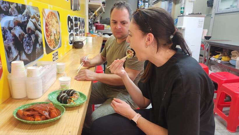 Busan: Food Market Tour. Smash Seafoods and Street foods - Getting oriented at Jagalchi Station, Exit 10