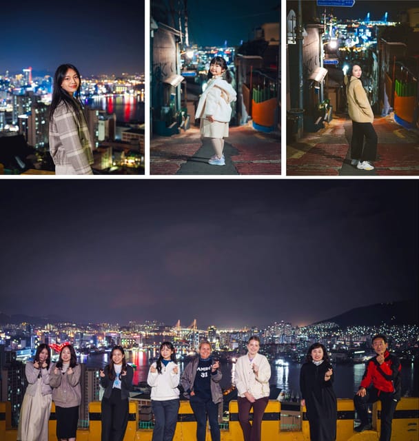 Busan Night Tour & Optional Snapshots - The Cheonmasan area viewpoint stop: ports, bridges, and far-off islands