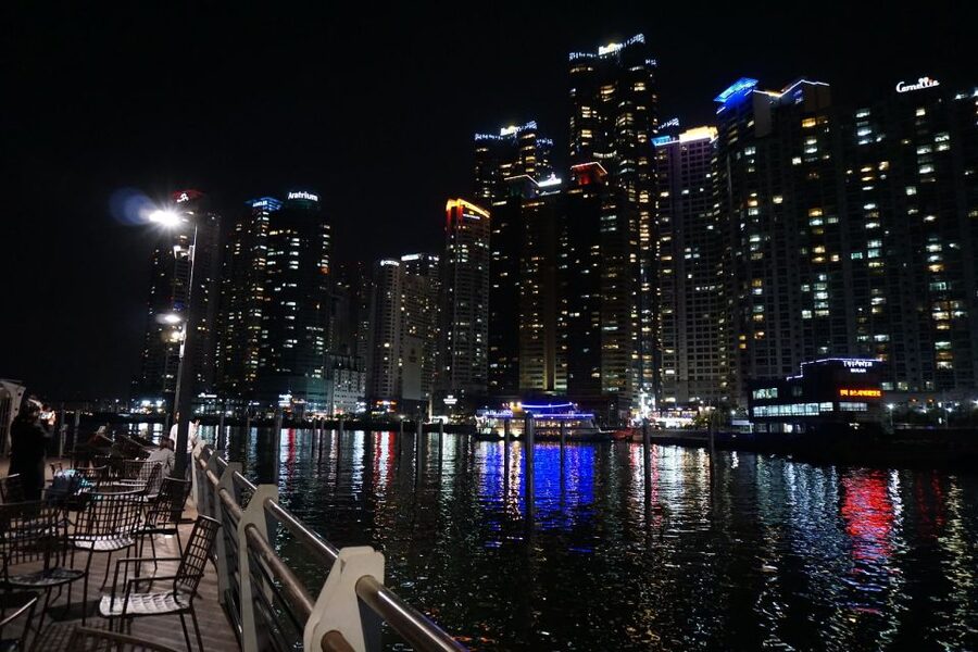 Busan: Night Viewpoints with Evening Cruise w/ Fireworks - Busan Cinema Centre: when the city turns modern and artsy
