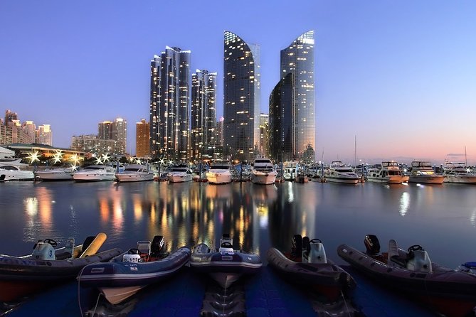 Cruise Layover : Small Group Busan Highlight Day Tour - Nurimaru APEC House, a conference landmark with Haeundae backdrop