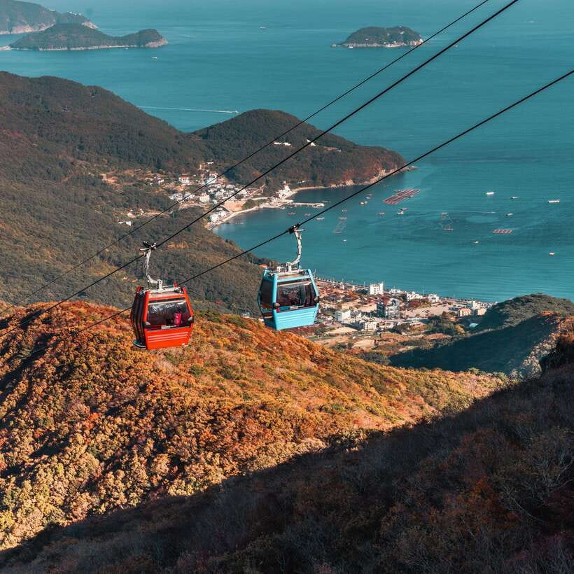 From Busan: Enchanting Oedo Island Day Tour with Windy Hill - Geoje Panorama Cable Car: the big view finale, plus the Crystal Cable Car add-on