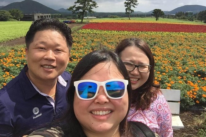 Jeju Island Private Taxi Tour : 3 Full days - Day 3: Dokkaebi Road, black cliff columns, and Jeongbang in the sea