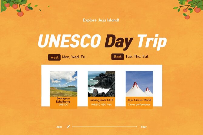 Jeju Island UNESCO Heritage Bus Tour - East vs West UNESCO days, and why your booking date matters