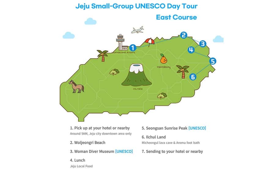 Jeju Premium Small Group UNESCO Day Tour - East - Pickup, Group Size, and English-Only Comfort