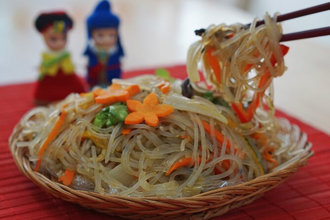 K-food cooking Japchae Mandu Tteokbokki & Fishcake - Seasonal Korean desserts: yakgwa, wind rice cake, and sesame rice cake