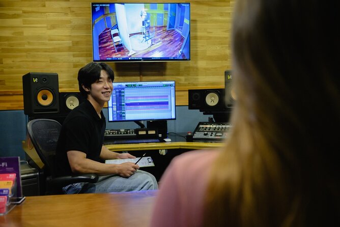 K-Pop Making Class with a Producer! - Your song recording: lyrics in Korean and romanized text