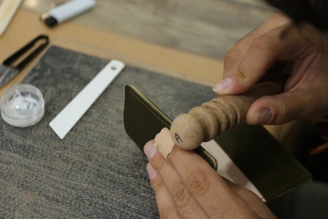 Leather Products Workshop in Seoul - Personalize It With Initial Engraving