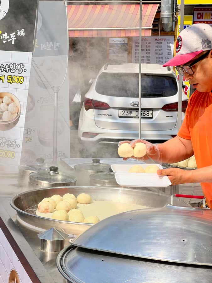 Mangwon Market Food tour By Locals;Cheap Eats to Fancy Feast - What you actually eat: kimchi dumplings, Hanwoo beef, and homemade tofu