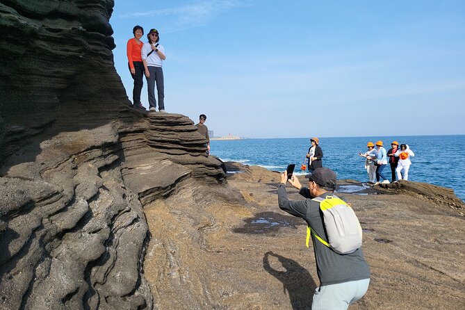 Private Day tour East & south & west of All area in jeju island - Jeongbang Waterfall, Jusangjeolli cliffs, and Yongmeori Coast