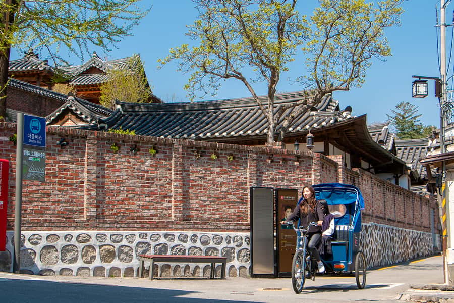 Seoul: Bukchon Hanok Village Pedicab Tour - Gyeongbokgung passing: what to watch while the pedicab moves