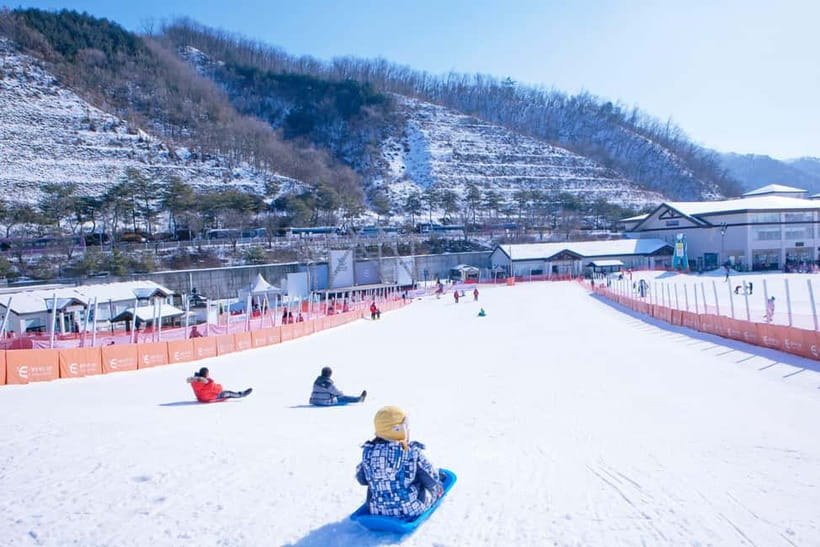 Seoul: Full-Day Winter Trip Ski Resort, Ice Valley, Namiseom - Elysian Ski Resort: slopes that suit first-timers better than many others