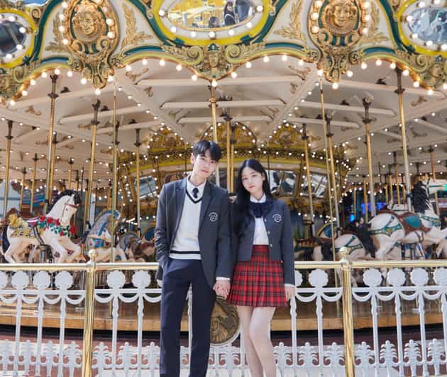 Seoul: Lotte World 1 Day Pass & Korean School Uniform Rental - Inside the park: Magical Land fun plus real photo moments