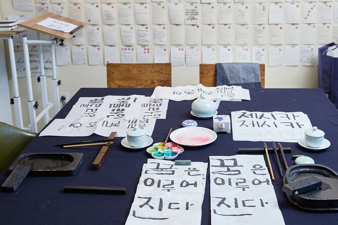 Write a Meaningful Korean Calligraphy Scroll in Insadong - Where Insadong turns calligraphy into a real Seoul moment